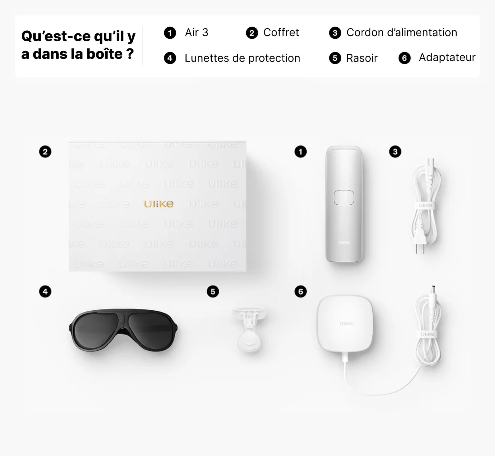 Soldes Ulike Air 3 Épilateur à lumière pulsée à domicile