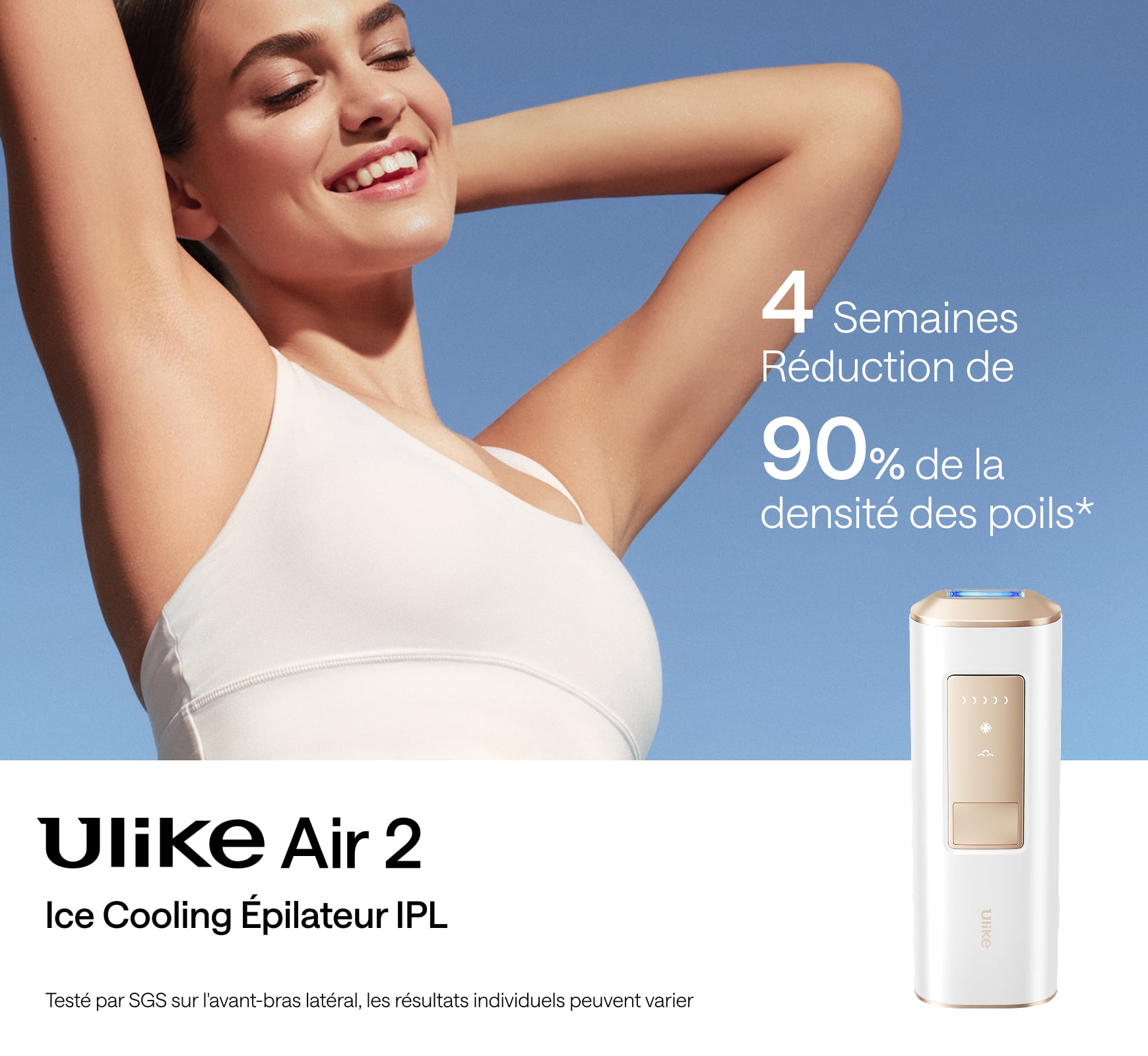 Ulike Air 2 Épilateur à lumière pulsée à domicile