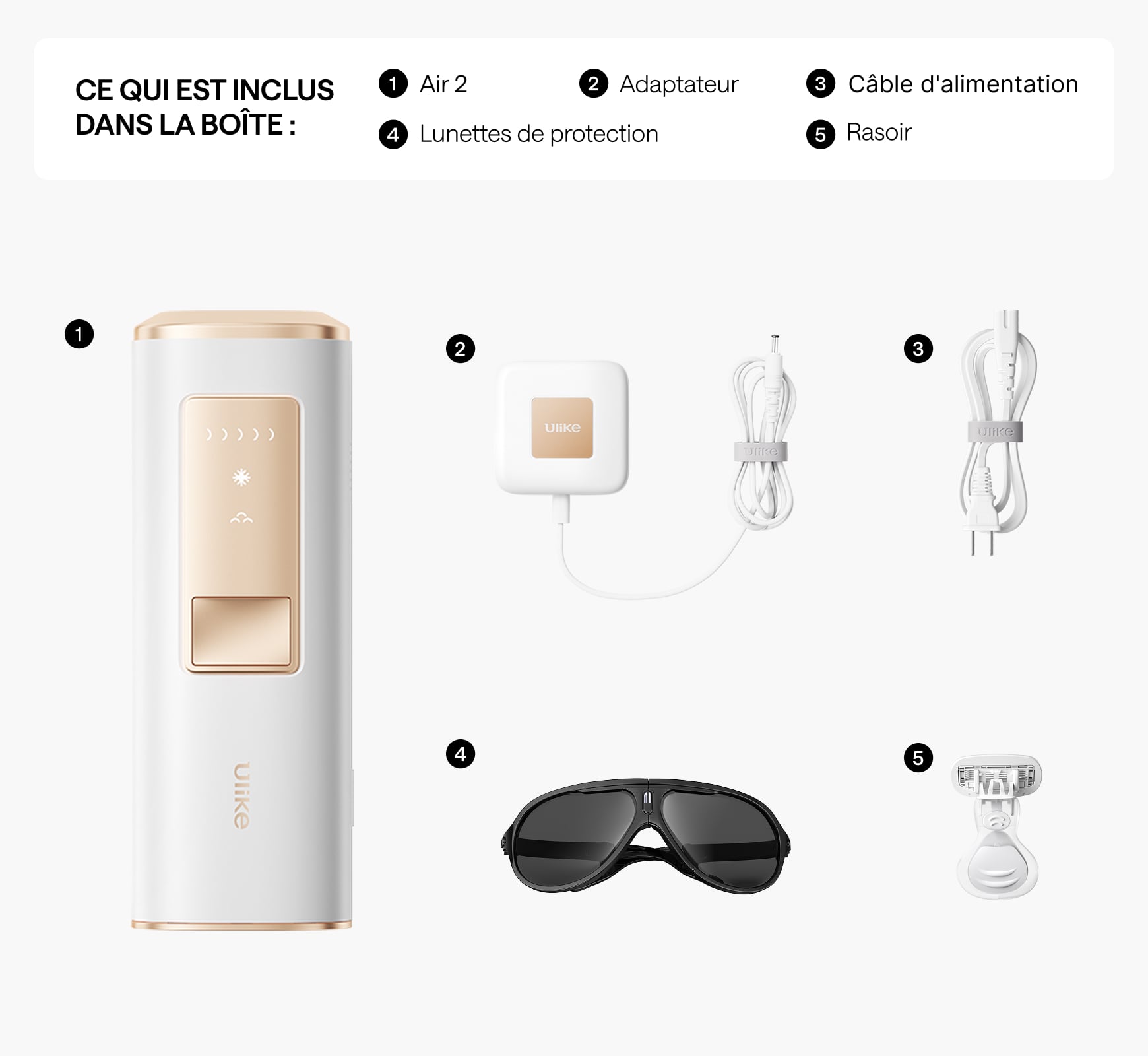 Ulike Air 2 Épilateur à lumière pulsée à domicile