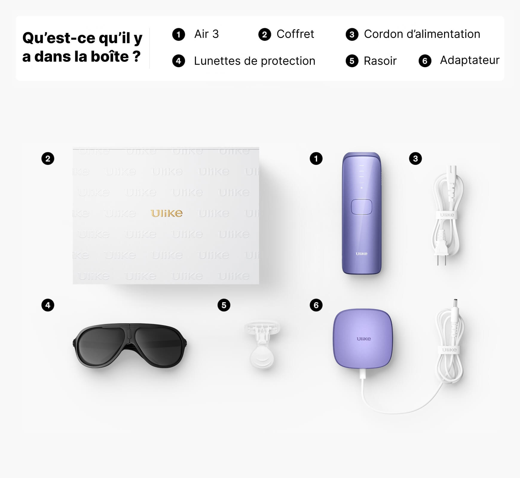 Soldes Ulike Air 3 Épilateur à lumière pulsée à domicile