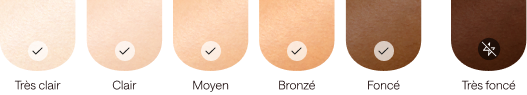 Flash automatique dans la zone adaptée | Verrouillage instantané sur les teints foncés et les tatouages